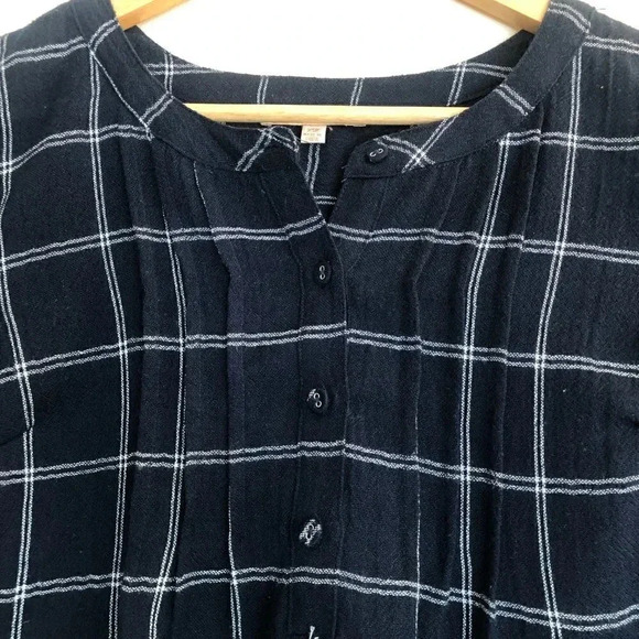 Skies Are Blue Navy and White Long Sleeve Shirt XSP - Picture 2 of 5